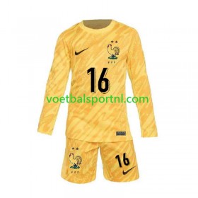 Frankrijk Mike Maignan 16 Doelman Kind Thuis Tenue EK 2024 L/S